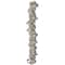 12 Pack: Sterling Silver-Plated Metal & Acrylic Ring Beads, 10mm by Bead Landing™